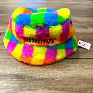 Hersheypark Multicolor Fuzzy bucket Hat